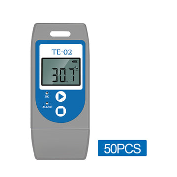 Aprvtio TE-02 50PCS Temperature Data logger Reusable with Auto PDF Report -30°C ~+60°C